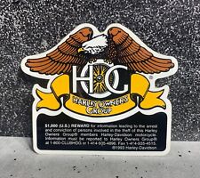 NEW 1993 Harley Davidson Owners Group HOG Reward Badge Emblem Decal Sticker 3.5