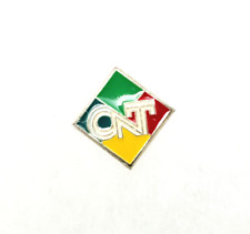 Vintage ONT CNT ANT Logo Green Yellow Red Lapel Hat shirt jacket sweater pin picture