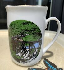 Vintage Souvenir Mug Cup AGAWA CANYON TOUR CANADA Railroad Train Scenic picture