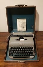 Vintage 1950's Remington Travel-Riter Typewriter w/ Locking Case picture