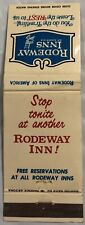 Vintage 20 Strike Matchbook Cover - Rodeway Inns picture