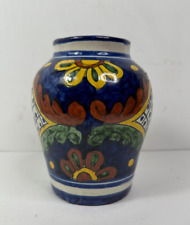 Vintage Talavera Mexico Art Pottery Hand Painted Multicolor 6 1/2