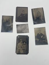 Antique Lot Of 7 Tin Type Photos picture