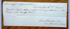 1848 antique NEWBURYPORT MA handwritten RECEIPT ipswich CALDWELL Rev KIMBALL picture