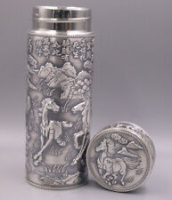 999 Pure Silver Water Cup Fine Silver Inner Container Horse Vacuum Cup /100g picture