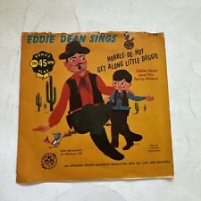 eddie dean sings get along little doggie  45  c-133 Cricket Record  From Estate picture