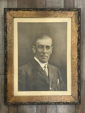Antique President Photo Woodrow Wilson Photograph Large Portrait Framed picture