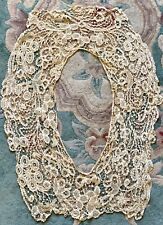 Extremely Rare Early Antique Ladies Handmade Lace Collar picture