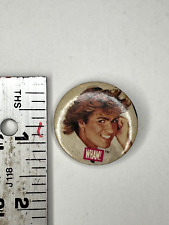 VINTAGE 1980s Original Pinback Button WHAM George Michael  picture