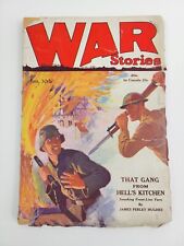 War Stories Pulp Magazine January 1930 Flamethrower Cover picture