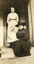 Z36 Vtg Photo WITCHY AUNTY c Early 1900's picture