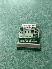 Vintage Matchbook Collectible Ephemera B25 Englewood to Colorado Bank State  picture