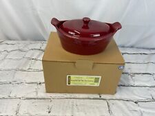 Longaberger Woven Traditions Small Oval Casserole Paprika 3193840 NEW picture