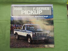 1986 Ford F-Series Pickup 24 Page Full Color Dealer Brochure picture