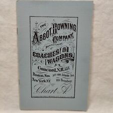 Rare 1984 Vintage Reprint Abbot Downing Coach & Wagon Product Catalog Booklet picture