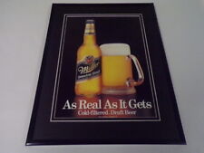 1989 Miller Genuine Draft Beer 11x14 Framed ORIGINAL Vintage Advertisement picture