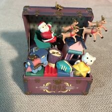 Enesco Treasury Of Christmas Ornament 1995 Toys To Treasure Toy Chest EUC picture