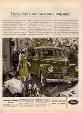 A3 1941 Vintage Advertising Print Ad Retro Ford Automobile Super Deluxe Car picture