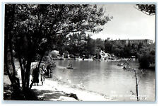c1905 Lago De Chapultepec Mexico City Mexico Boat Scene RPPC Photo Postcard picture