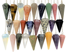 Crystal Gemstone Pendulums - Natural Faceted Pendulum (Dowsing, Divination) picture