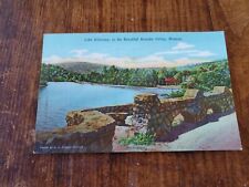 Vintage Linen Postcard Lake Killarney Arcadia Valley Missouri Bx1-5 picture