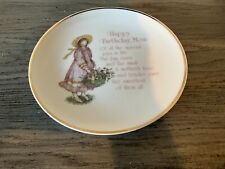 Vintage Hollie Hobby Collectors Plate 6.25” Happy Birthday Mom picture