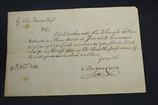 1838 *SIGNED* Morgan Lewis Letter @ Church Lot *NY Gov.*Civil War*Revolutionary* picture