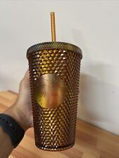 NEW Starbucks 2021 Limited Edition 50th Anniversary Gold Studded 16 oz. Tumbler picture