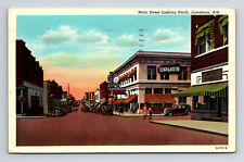1953 Main Street McAdams Drugstore Royal Pharmacy Jonesboro AR Arkansas Postcard picture