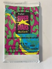 1991 Vintage Retro ProSet Super Stars MusiCards Music Cards 1 Pack Unopened picture