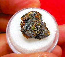 3.26 gram - BRAHIN PALLASITE METEORITE crystal/nugget - Stabilized and beautiful picture