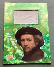 REMBRANDT 1/1 HANDWRITING RELIC - GREEN Pieces of the Past 2021 2023 picture