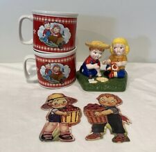 2002 Campbells Soup Houston Harvest Mugs And Salt & Pepper Shakers Kids picture