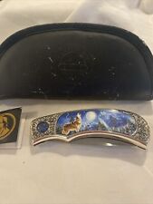 Franklin Mint Collectors Knife- Wolf with Case picture