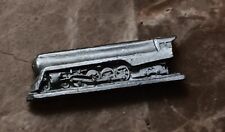 Vintage Pewter Train Locomotive Engine Statue Figure 1 Inch Long picture
