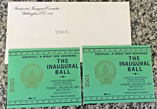 2  1981 President Ronald Reagan  Inaugural Ball Tickets Sheraton Grand Ballroom picture