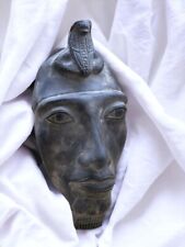 Antique Egyptian Mask King AKHENATEN Ancient Pharaonic Rare Unique Egyptian BC picture
