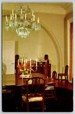 State Dining Room Interior Arlington Historical Mrs Lee Kodachrome VTG Postcard picture