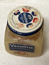 Vintage RARE Vaseline Petroleum Jelly Plastic & Tin Lid Advertising Jar Soldiers picture