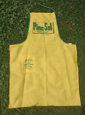 Vintage Pine Sol Apron 1983 Easter Seals advertising yellow green kitchen vtg picture