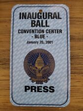 🇺🇲 Presidential Inaugural Ball Press Pass January 20, 2001 George W. Bush 7x4 picture