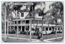 c1950's The Gables Hotel & Restaurant Building Trees Clermont Florida Postcard picture