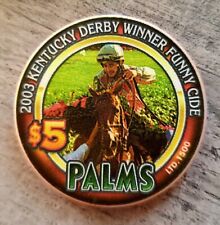 $5 Palms 2003 Kentucky Derby Winner Funny Cide Casino Chip ** LTD 1500 **  picture