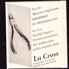Print Ad 1947 La Cross Toe Nail Clippers New York NY LIFE Magazine READ picture