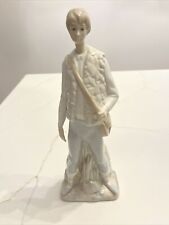 Ceramic Figurine Made In Spain Man With Satchel Sculpture Beautiful Art Piece picture