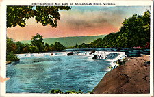Vintage C. 1920's Stonewall Mill Dam Shenandoah River Virginia VA Postcard  picture