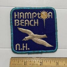 Vintage Hampton Beach New Hampshire Resort NH Souvenir Embroidered Patch Badge picture