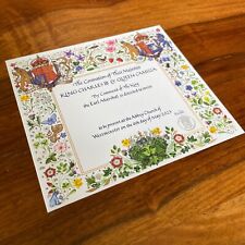 King Charles III Queen Camilla Coronation Invitation Order of Service Official picture