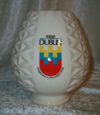 Vintage 1988 Irish Donegal Parian China 1000 Year Millennium Vase Dublin Ireland picture