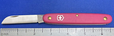 Victorinox Gardener Pink Pocket Knife Swiss Made Pruner Sheepsfoot VG USED picture